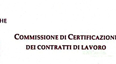 Convenzione Conto Terzi finalizzata alla realizzazione dei servizi di Commissione di certificazione istituita presso il Dipartimento di Scienze giuridiche – Sapienza Università di Roma