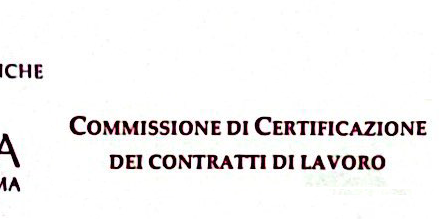 Convenzione Conto Terzi finalizzata alla realizzazione dei servizi di Commissione di certificazione istituita presso il Dipartimento di Scienze giuridiche – Sapienza Università di Roma