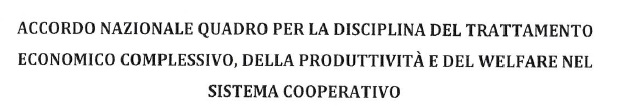 ACCORDO NAZIONALE QUADRO DEL TRATTAMENTO ECONOMICO COMPLESSIVO